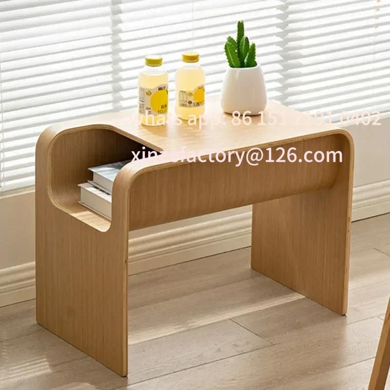 

Customizable Sofa Side Table C-Shaped Coffee Table Durable Shoe Bench Space-Saving Side Cabinet Entryway Living Room