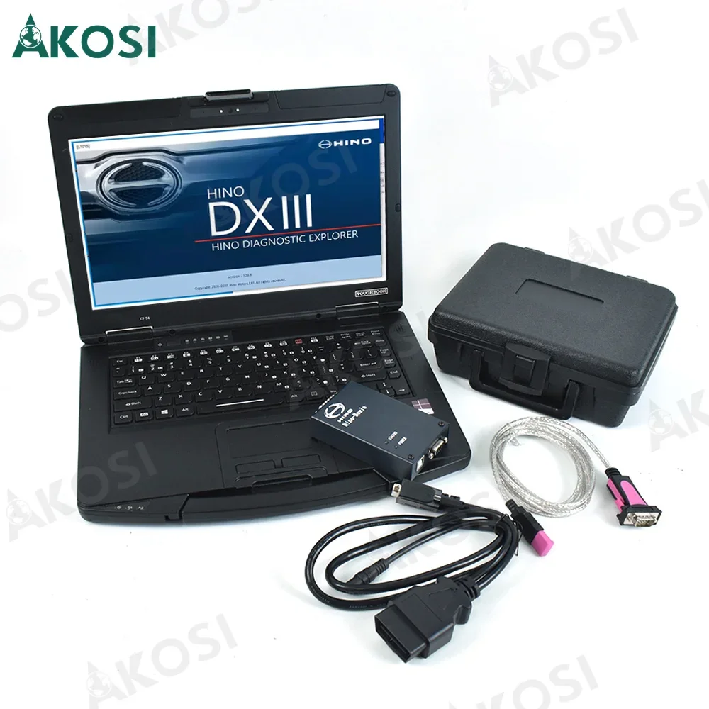 V3.16 With software For Hino Truck Diagnostic Tool Explorer Engine Data Viewing DX Excavator Truck and CF54 laptop