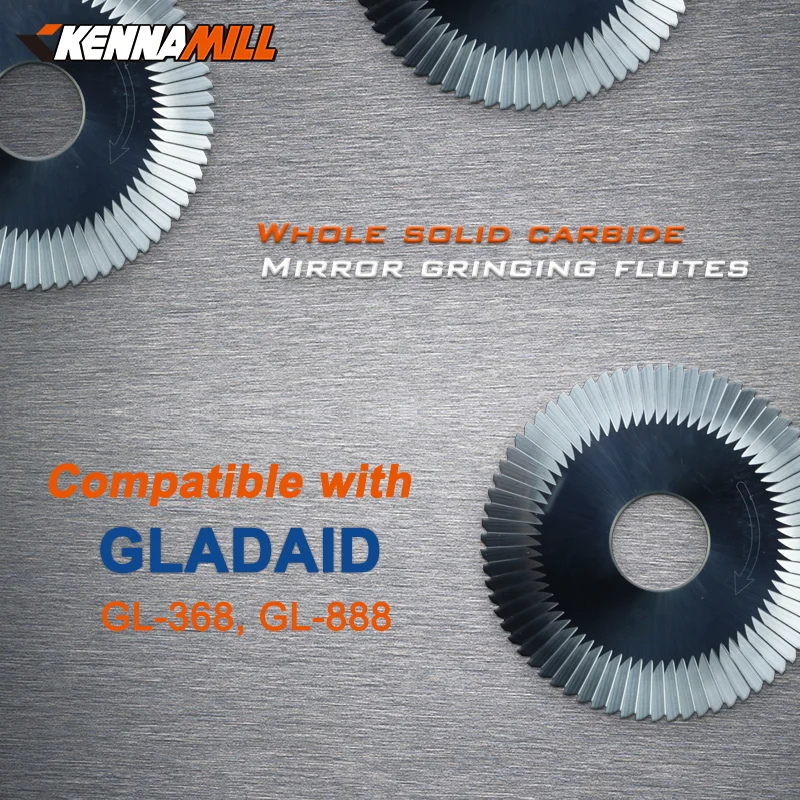 Milling Cutter Locksmith Tool Solid Carbide Compatible with Gladaid GL-368 GL-888 Key Cutting Machine