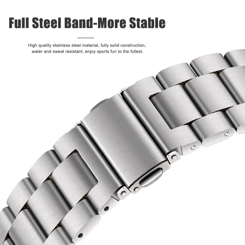 Stainless Steel Strap for Apple Watch Band Ultra 2 49mm 46mm 45mm 41mm 44mm 42mm metal Bracelet IWatch series 10 9 8 7 SE 6 5 4