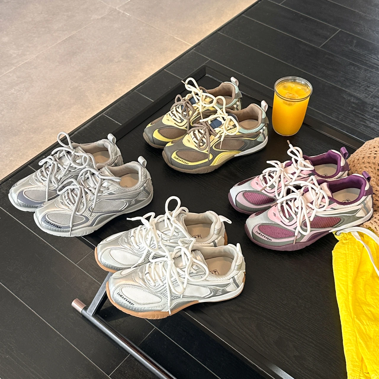 Women Casual Fashion Breathable Loafers Walking Mesh Lace-Ups Flat Sneakers Woman Gym Vulcanized Shoes White Female Footwear 145