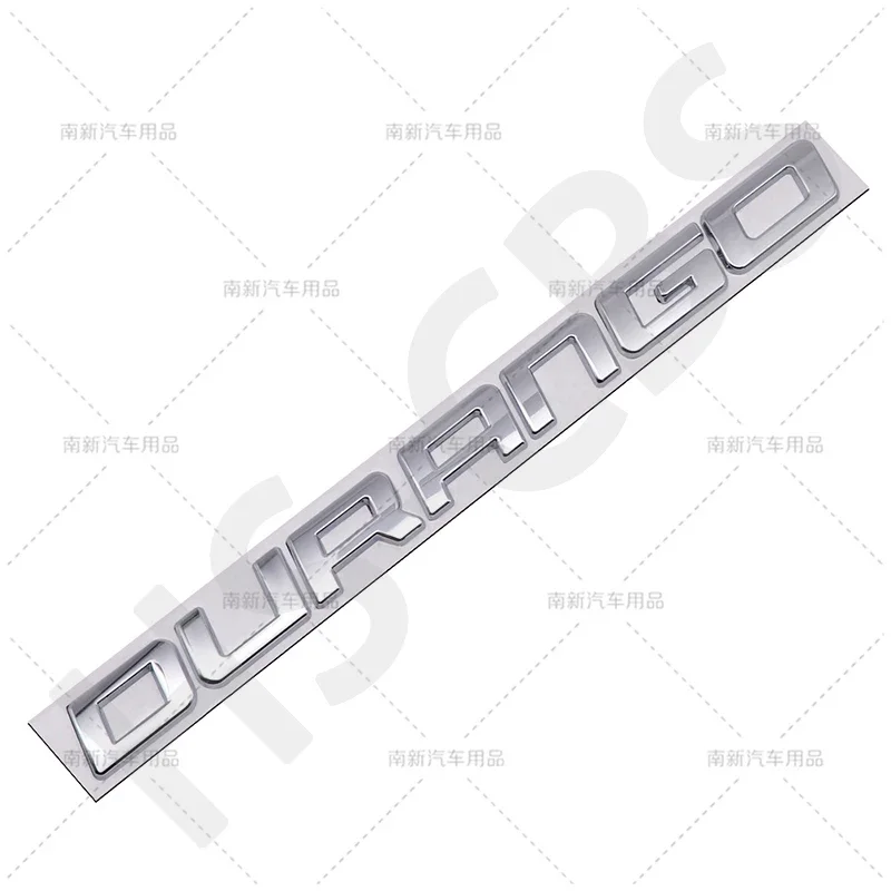 Metal Car Rear Trunk Durango Word Logo Badge Letter Emblem Stickers Auto Body Decorative Decal Door Fender Sticker Accessories