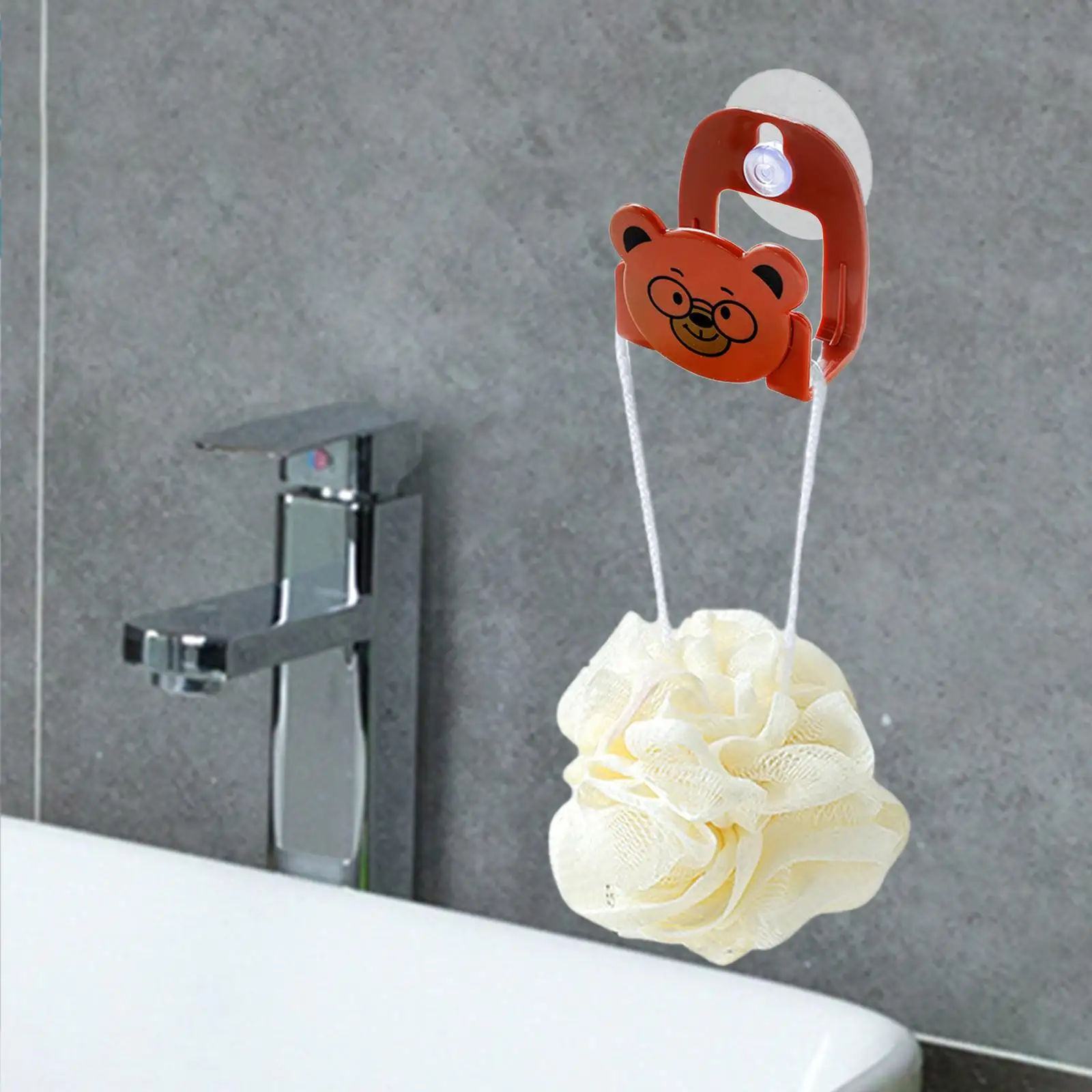 Suction Sink Drain Rack Sponge Holder Detachable Design Vertical Soap Shelf