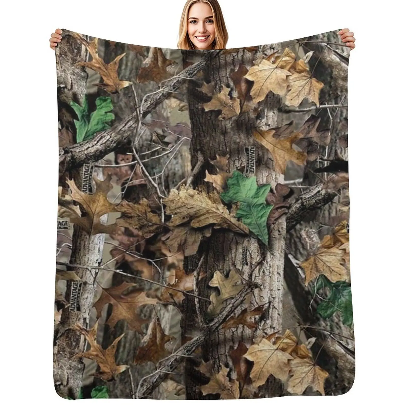 

Real Tree 2 Throw Blanket Warm Comfortable Blanket Gift for Parents Friends