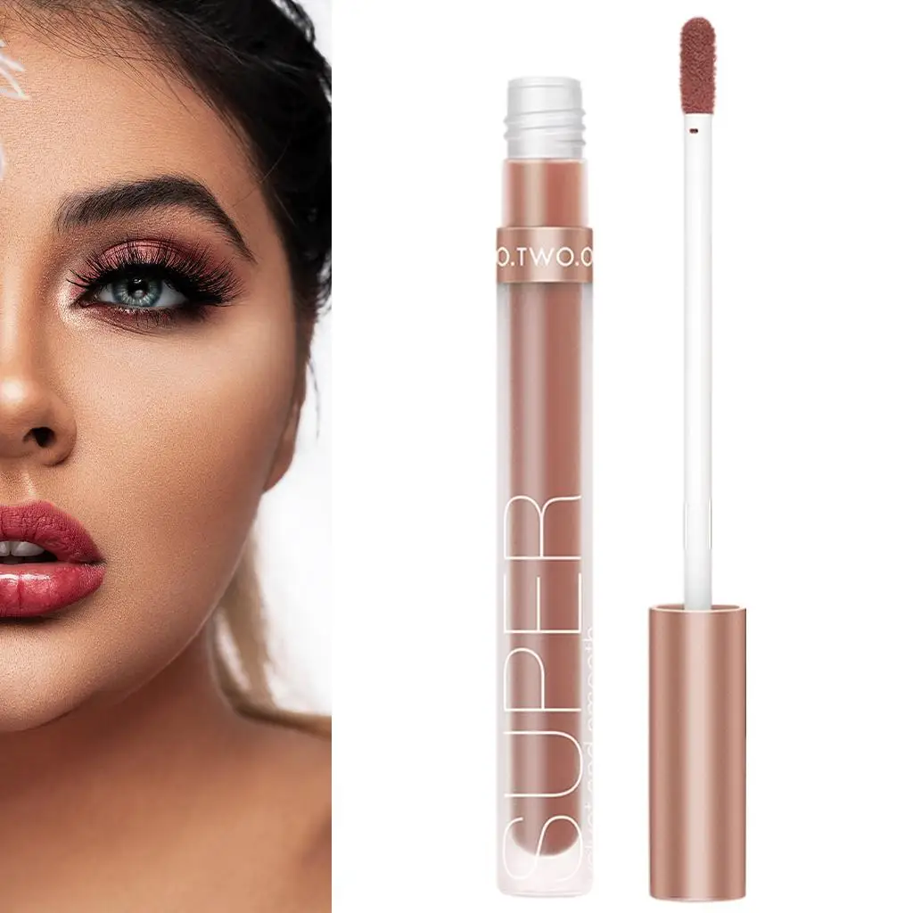 Long Lasting Matte Lipstick Waterproof Velvet Lip Gloss for Women Nude Color Lip Makeup Gift Set