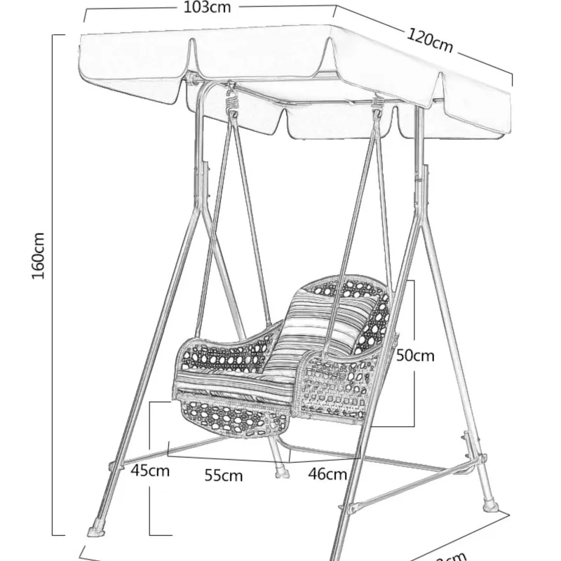 Columpio De mimbre individual para el hogar, silla colgante para balcón, Patio, Muebles De Terraza Exterior