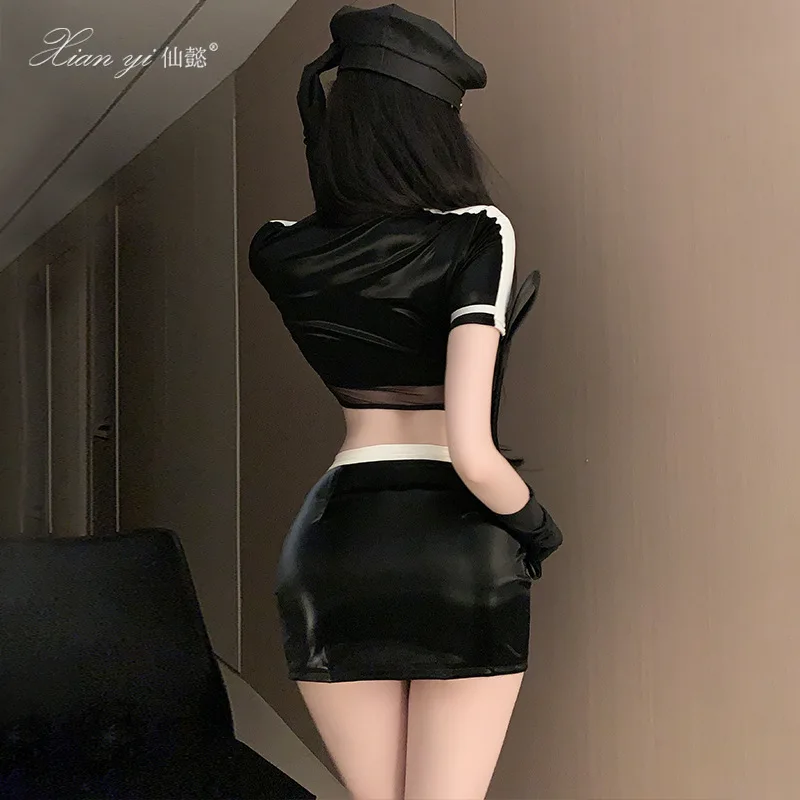 Costumi da donna sexy all'ingrosso per giochi di ruolo uniformi della polizia per adulti Lady Night Club costumi per cappelli cosplay vestire abiti SM per feste