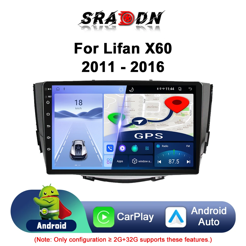 

For Lifan X60 2011 - 2016 Car Radio Android Automotive Multimedia Video Player GPS Navigation Carplay Touch Screen Auto Stereo