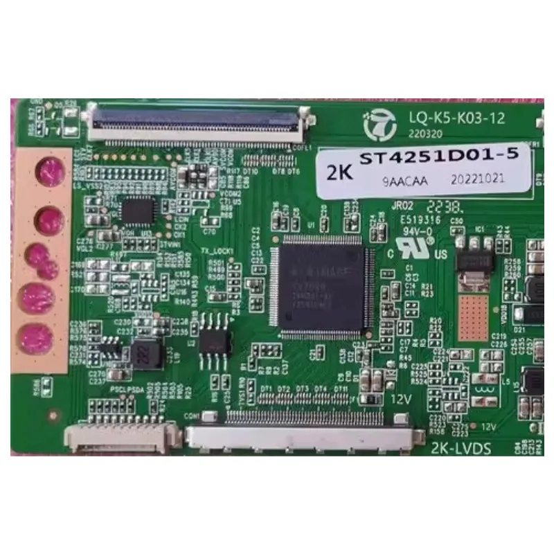 Nova placa Tcon atualizada ST4251D01-5 2K 4K 60PIN Funcionamento perfeito Totalmente testado