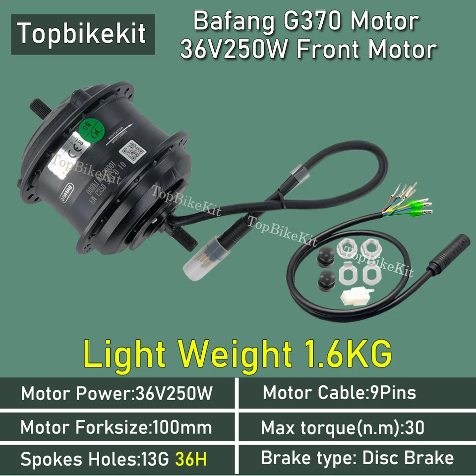 250w Bafang 350w Motor Q100 24V250W-350W Front Driving EBike Hub