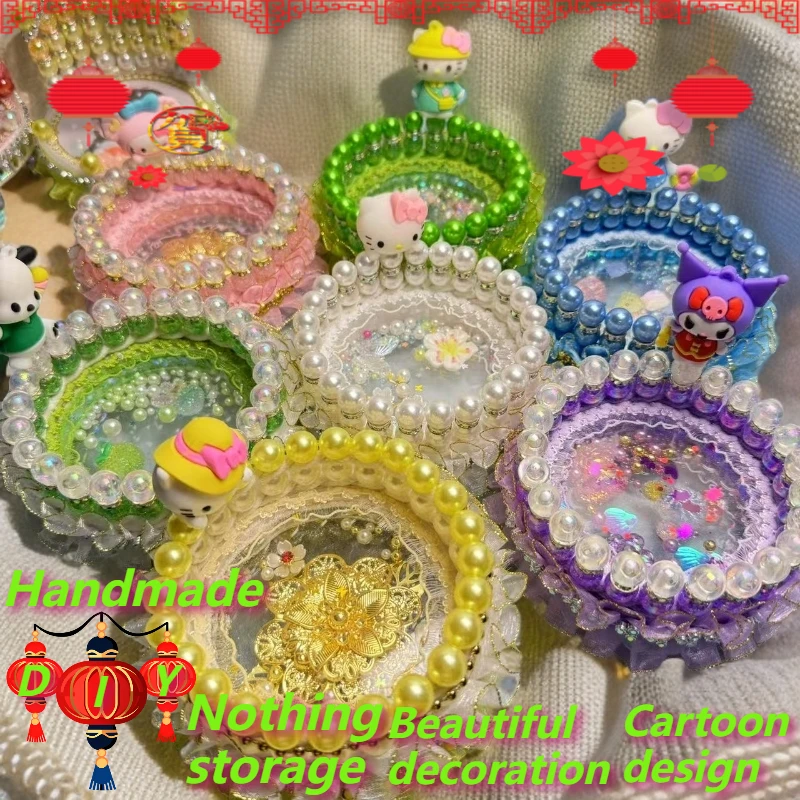 

Hello Kitty DIY Handmade Exquisite Decorations Storage Cartoon Design Car Ornaments Chinese Style Plus Cartoon Designsmall Gifts