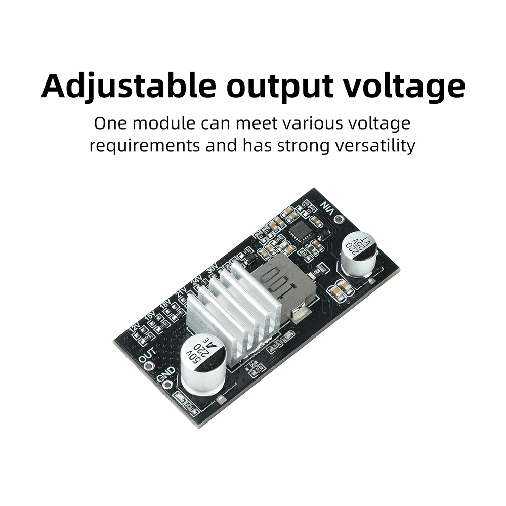 DC-DC 9-12V auf 15V/18V/21V/24V/30V 2A Abwärtswandler-Platine Step-Up-Modul Einstellbare Spannungsversorgung – Detail 6