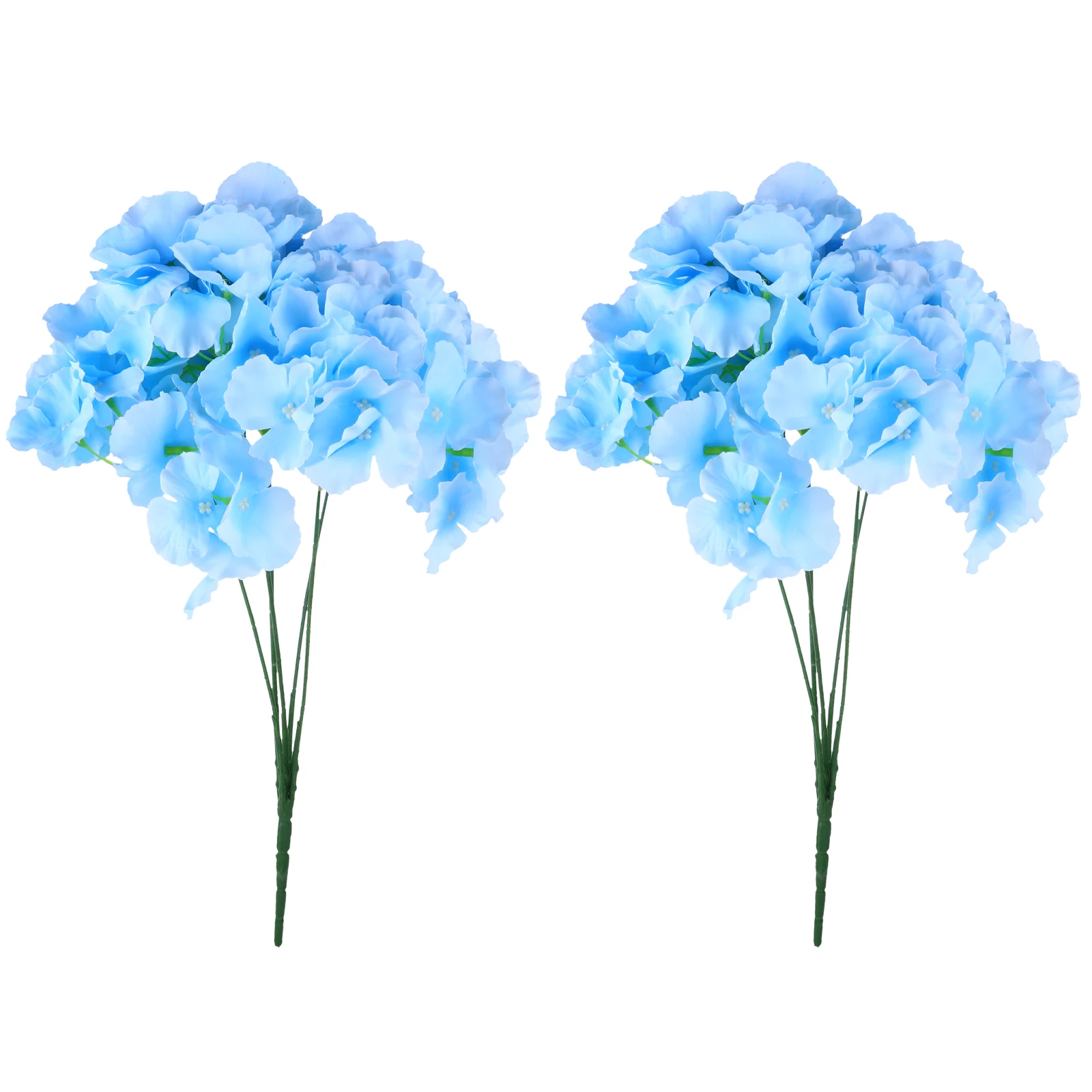 

2pcs Hydrangea Artificial Flowers Safe Decor Compact Size Easy Storage Desktop Bride Collection Table Ornament Simulated