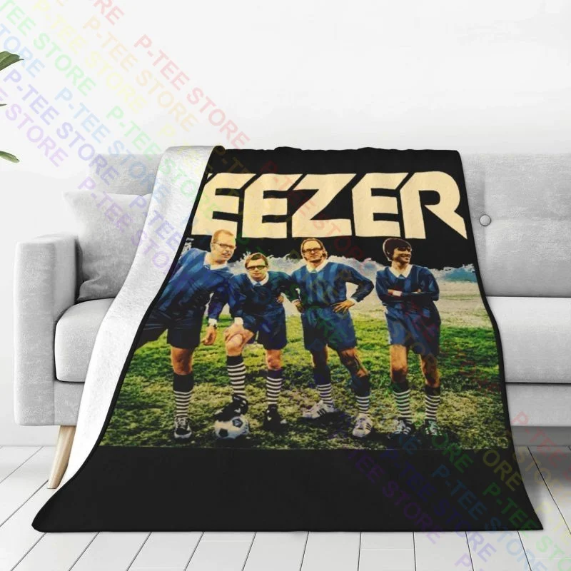 Weezer Autographed Enlightenment Tour 2002 Concert Royal Blanket Soft Sofa Bed Mechanical Wash