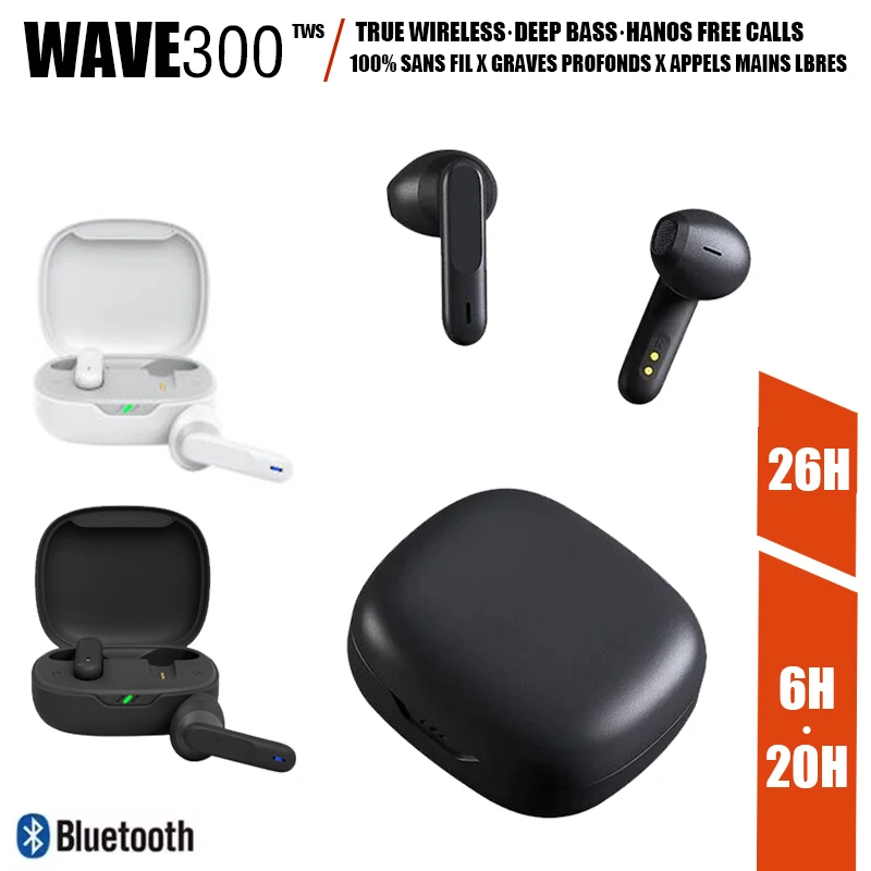 Nuevo Original Wave 300/W300 TWS auriculares inalámbricos verdaderos auriculares intrauditivos Bluetooth auriculares para juegos auriculares deportivos HIFI con micrófono ﻿