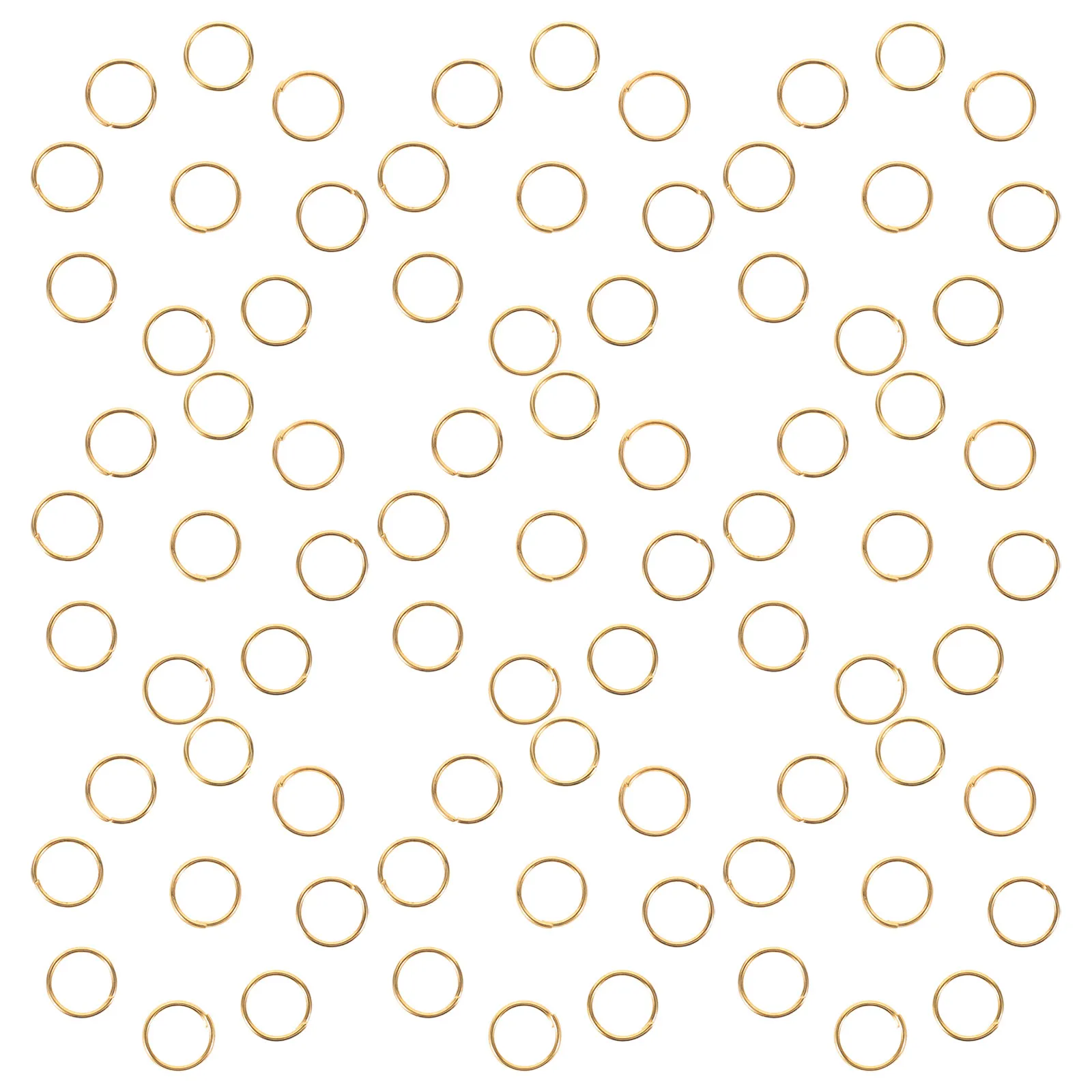 5 Bags Jewelry Making Jump Rings Iron Open O Rings Golden Metal Connectors DIY Fuse Bead Earrings Keychains Pendant Link