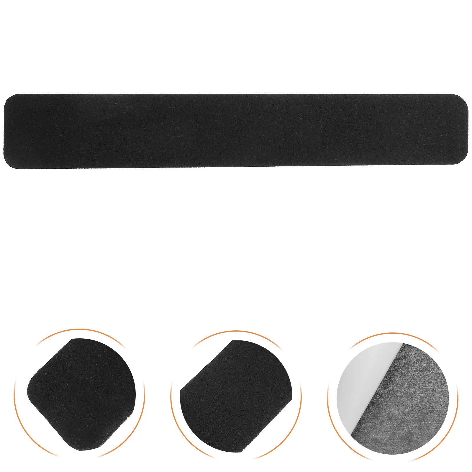 8Pcs Simple Design Felt Bulletin Board Strips Safe Non Damaging Wall Mount Strip for Notes Photos Schedules Announcements Gift