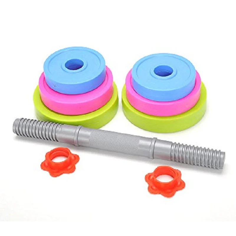 Children's Dumbbell Toy Sensory Training Equipment Children's Weightlifter Kids Toys Barbell Toy Set Dumbbell Toy Set