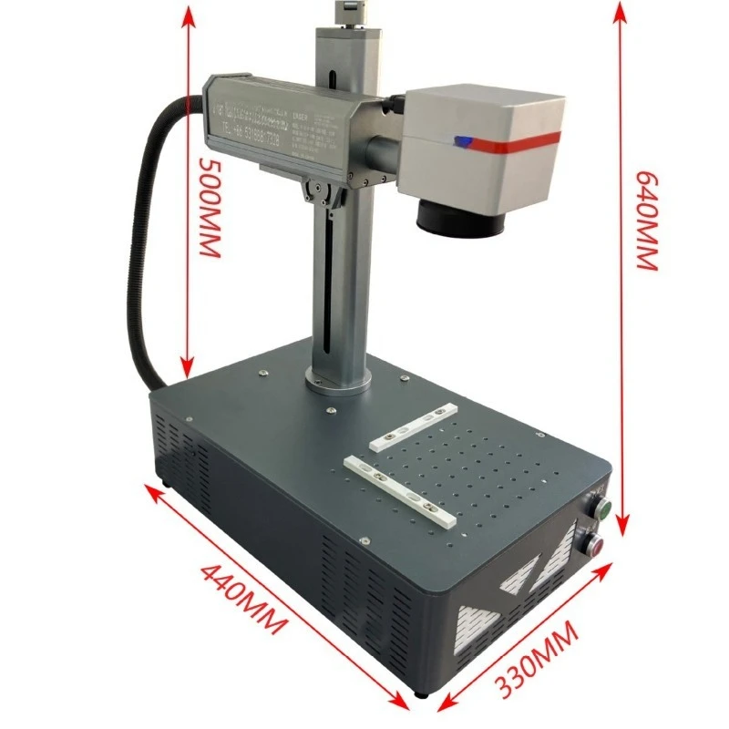 Stainless steel nameplate 30W coding engraving machine 50W metal parts small desktop marking machine
