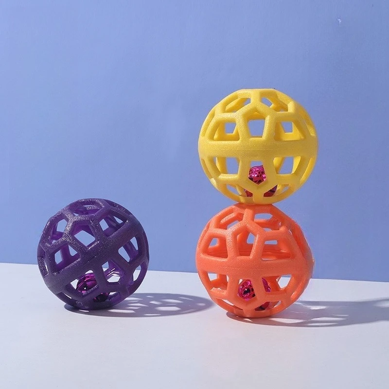 Pet Toy Hollow Bell Ball Dog Interactive Toy Recovery Training Contains Bell Dog Boredom Relief Artifact