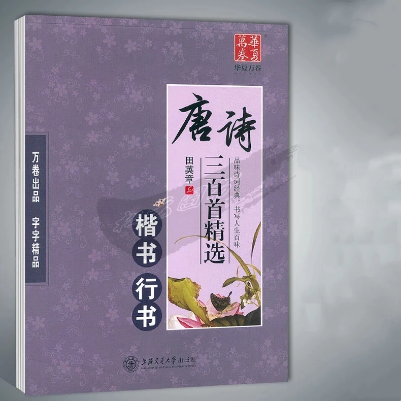 Tian Yingzhang Tang Poems Song Ci Hard Pen Calligraphy Copybook Regular Script Chinese Character Tracing Practice Writing Book