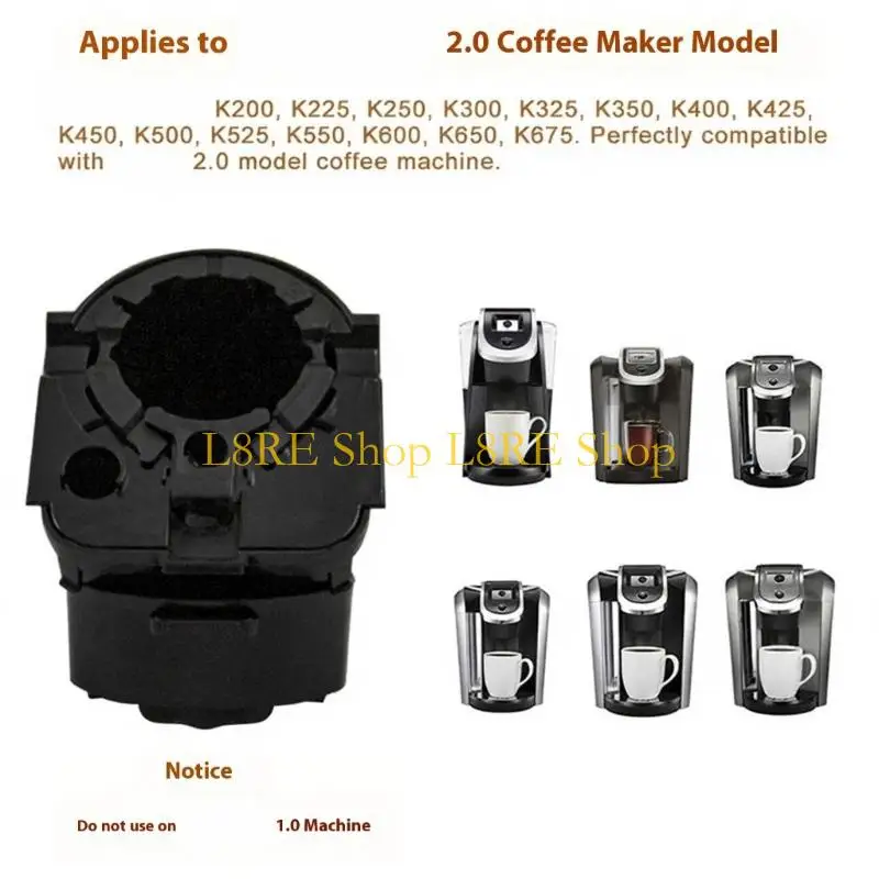 L8RE Expandable Coffee Rack For Various Machine Models High Capacity Vertical Storage Rustproof Plastic Material Effortless