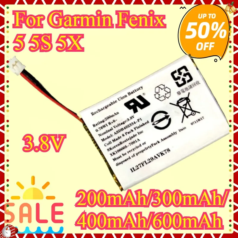 

NEW Replacement Watch Battery 361-00097-00 361-00096-00 361-00098-00 For Garmin Fenix 5 Fenix 5S Fenix 5X Watch Battery