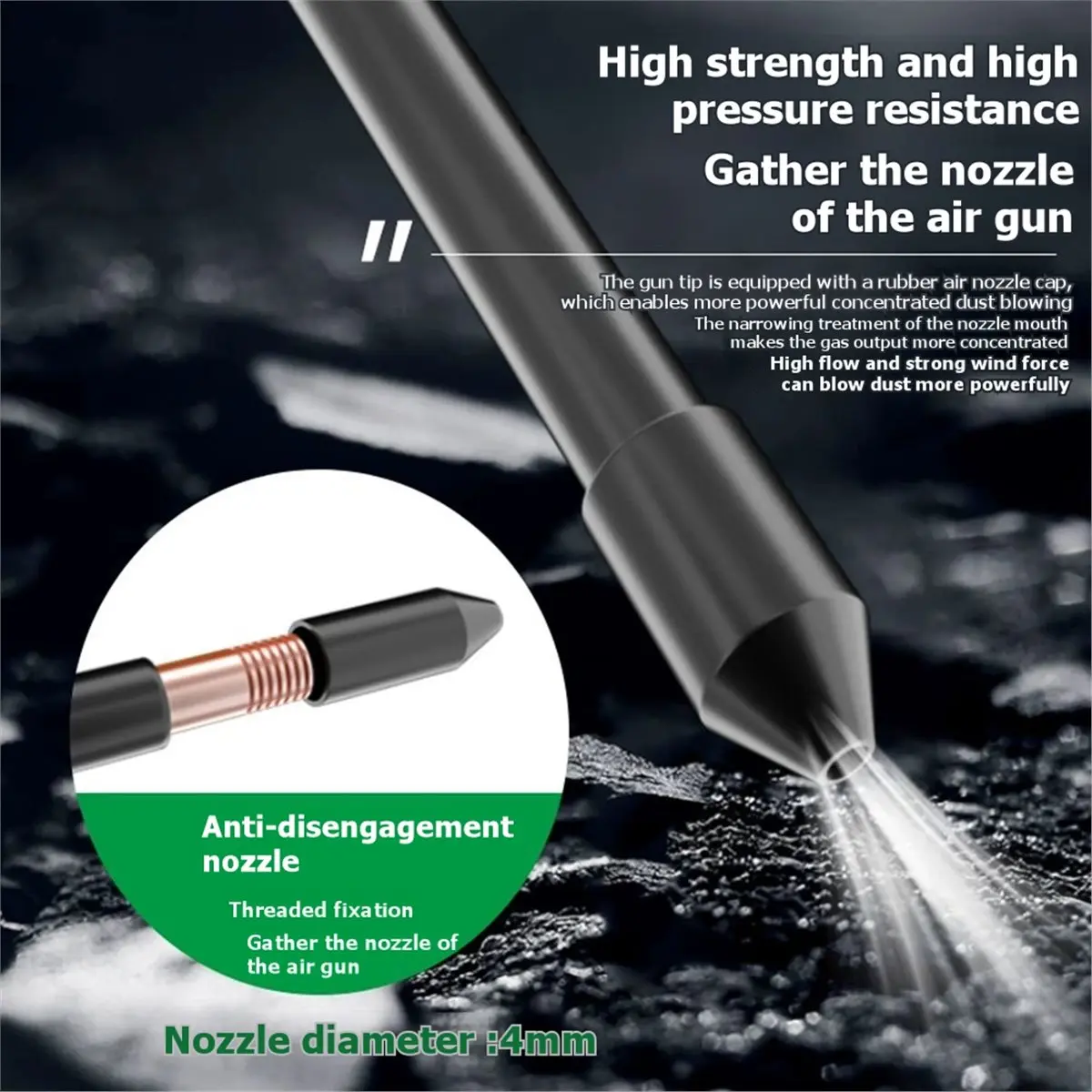 Alloy Air Blow , High Volume Powerful Pneumatic Tools Car Cleaning Wash Water , Air Compressor Dust Removal