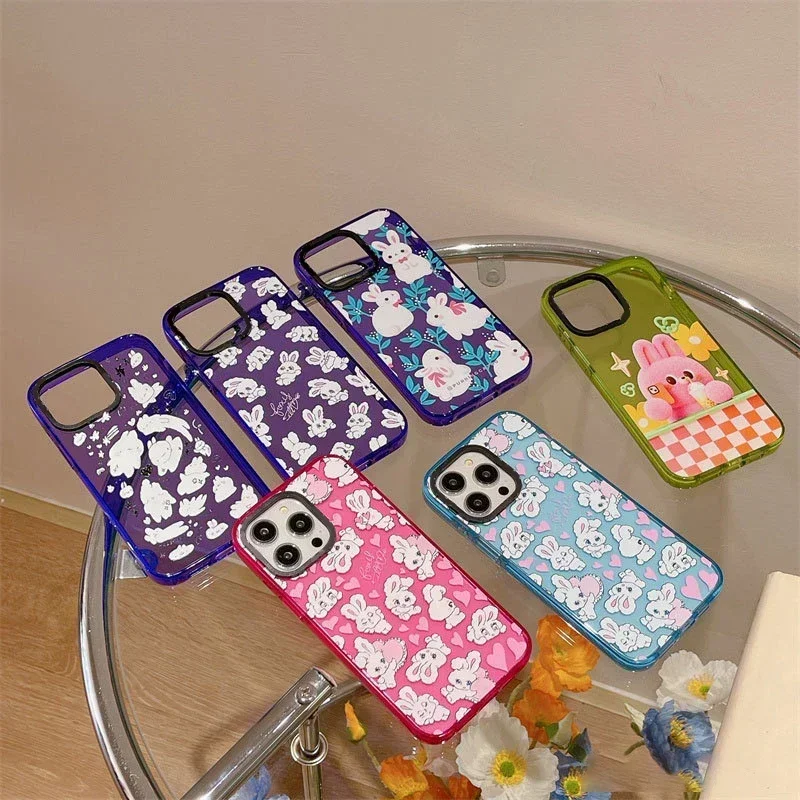 Colorful Acrylic Imprinted Letters Phone Case Cover for iPhone 11 12 13 14 15 Pro Max Case for iPhone 15 Pro Max