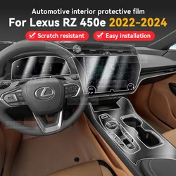 For LEXUS RZ 450e 2022-2024 Car Panel Film Dashboard Screen Protective Sticker Interior Anti-Scratch Film Accessories