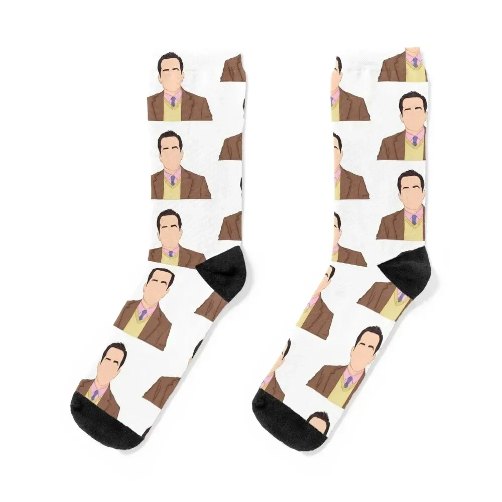 The Office Andy Bernard Graphic Socks Antiskid soccer Rugby football gym Socks Girl Men's