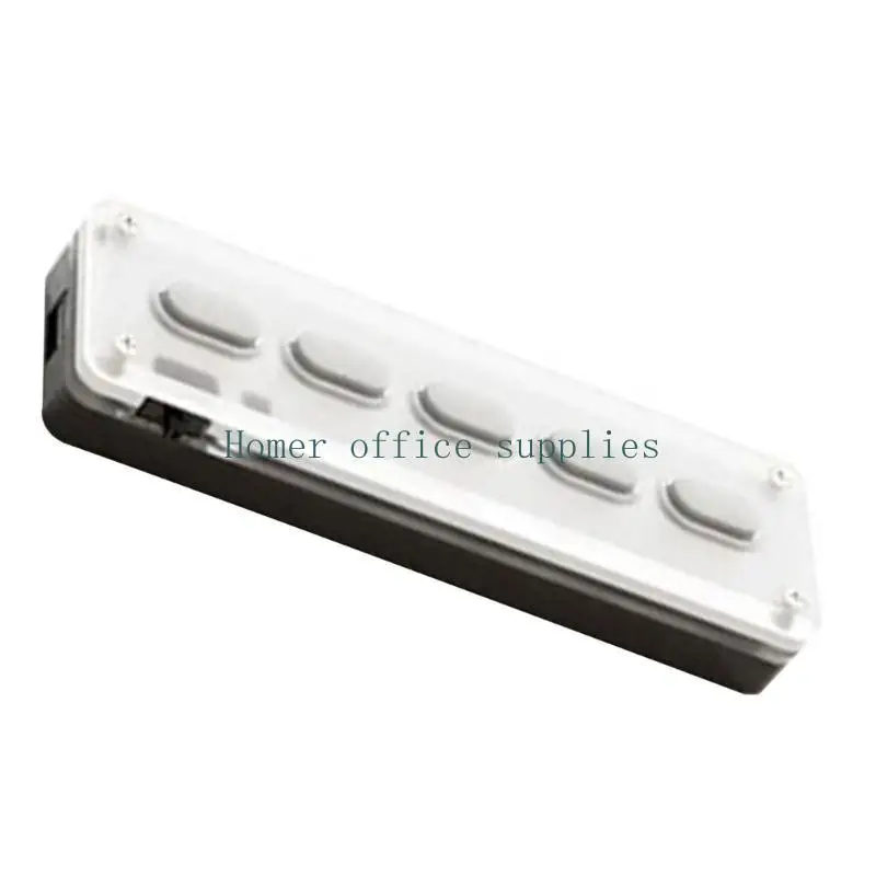 

K43B 5-клавишная мини-клавиатура для записи книг, тихая беспроводная портативная клавиатура, 5-клавишная силиконовая быстрого