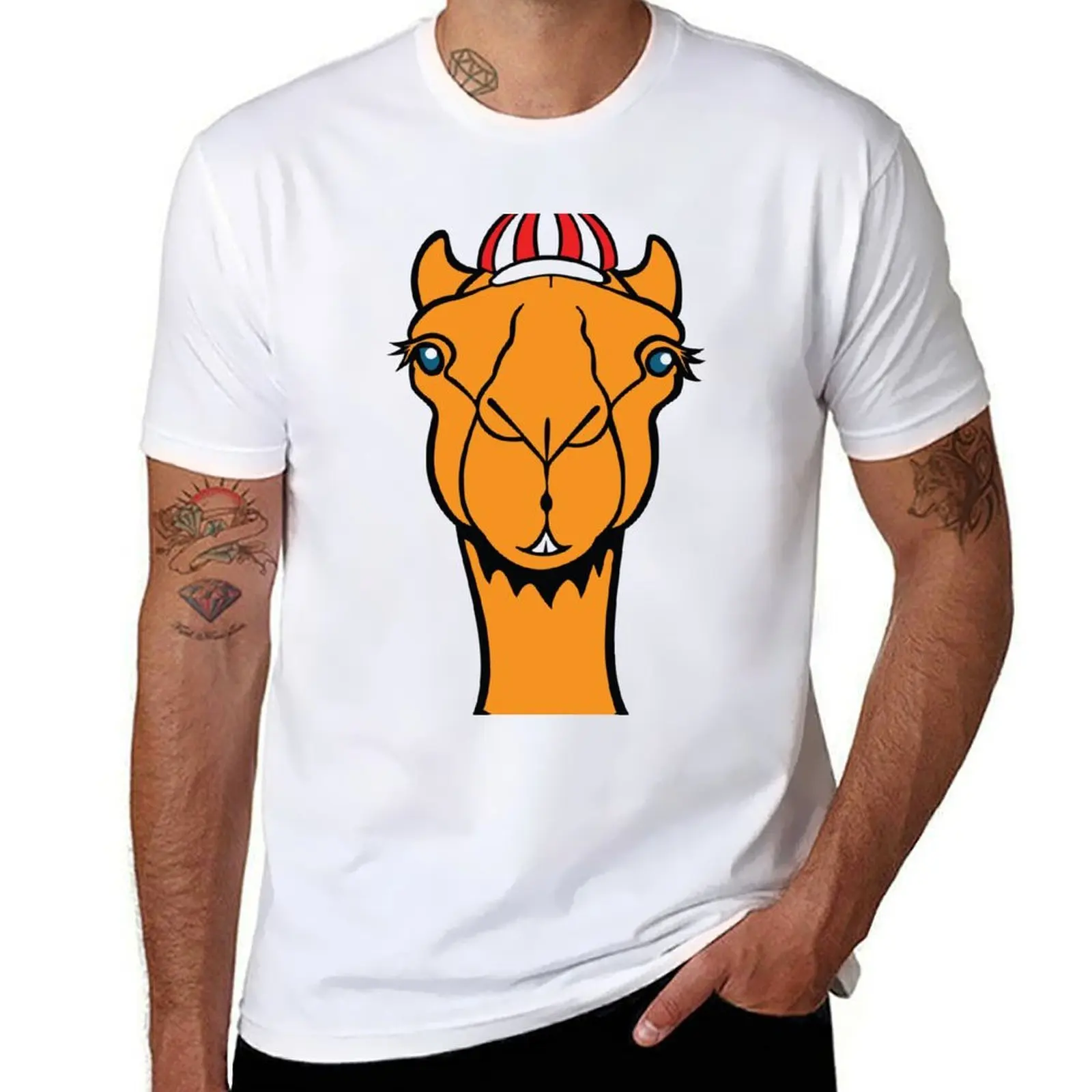 

camel T-Shirt t shirts for man cotton soft anime t shirts oversize T-Shirt