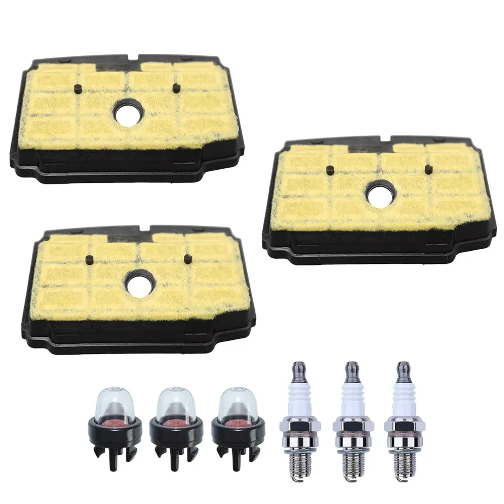 As Shown Chainsaw Air Filter Sparkplug Set Start Ball Included Includes Sparkplug Engine Protection Against Debris