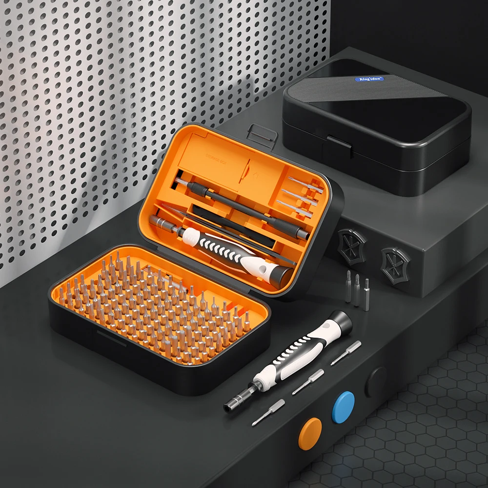 130-in-1-Präzisions-Schraubendreher-Set, magnetische Bits, kleine tragbare Mini-Handwerkzeug-Sets für die Reparatur von Xiaomi-Mobiltelefonen, PCs und Uhren