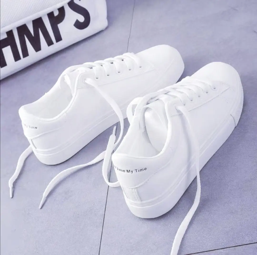 Women\'s Vulcanize Shoes Fashion Shoes  Spring New Casual Classic Solid Color PU Leather Shoes Women Casual White Shoes Sneakers