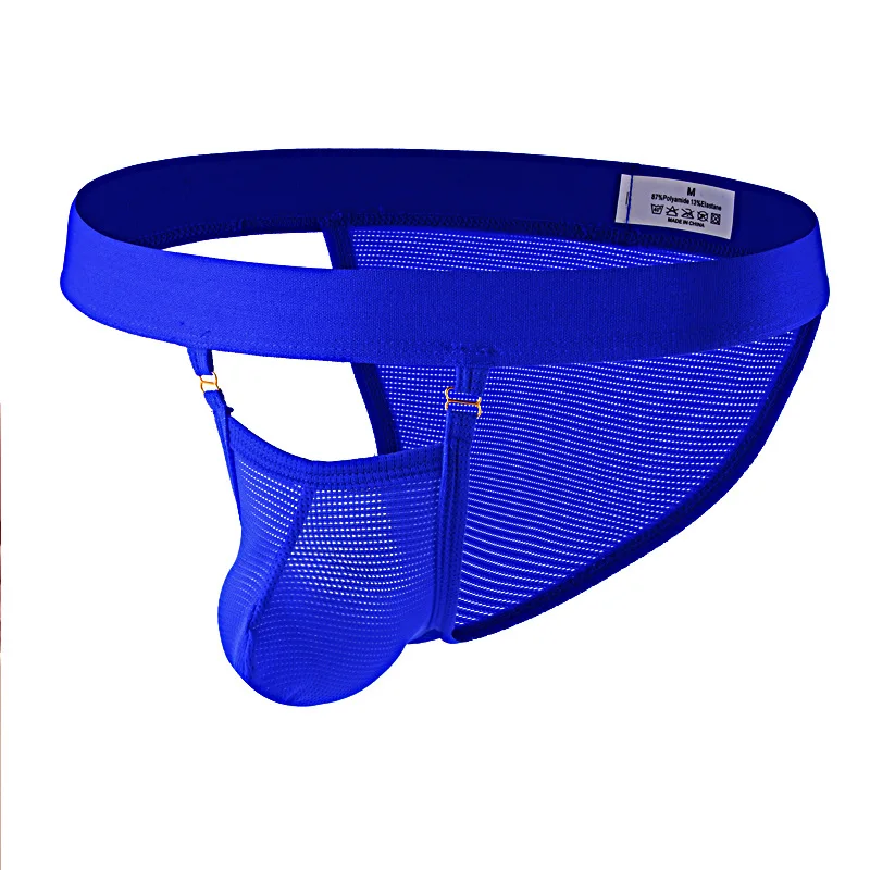 Men's Sexy Striped Mesh Thong Breathable U-Convex Low-Rise Design, Backless Bikini Style Underwear for Men, Erotic & Comfortable