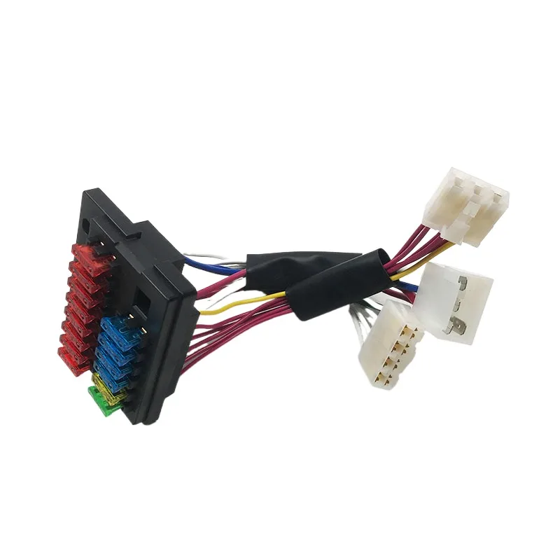 XOJOX Fuse Box Assembly For Doushan Dayu Daewoo DH150/220/225/300/370-7-9 Wire Harness Excavator Accessories