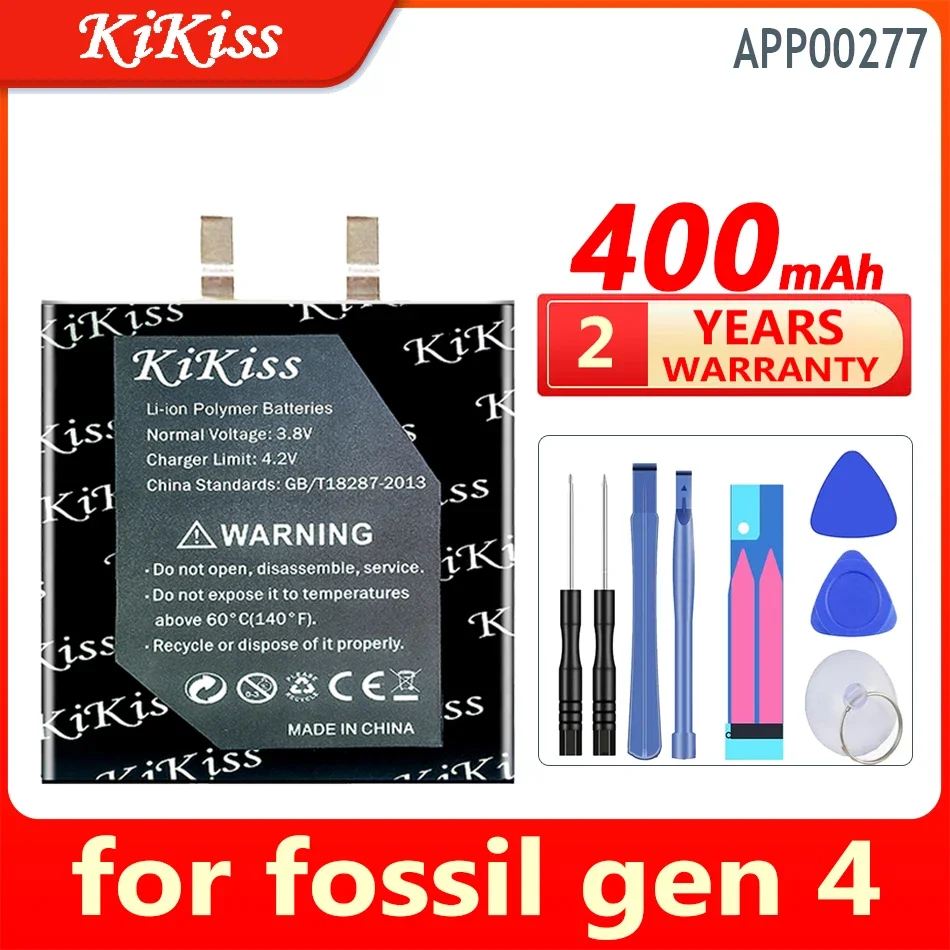 

Аккумулятор KiKiss APP00277 (402428) 400 мАч для fossil gen 4 gen4, аккумулятор большой емкости