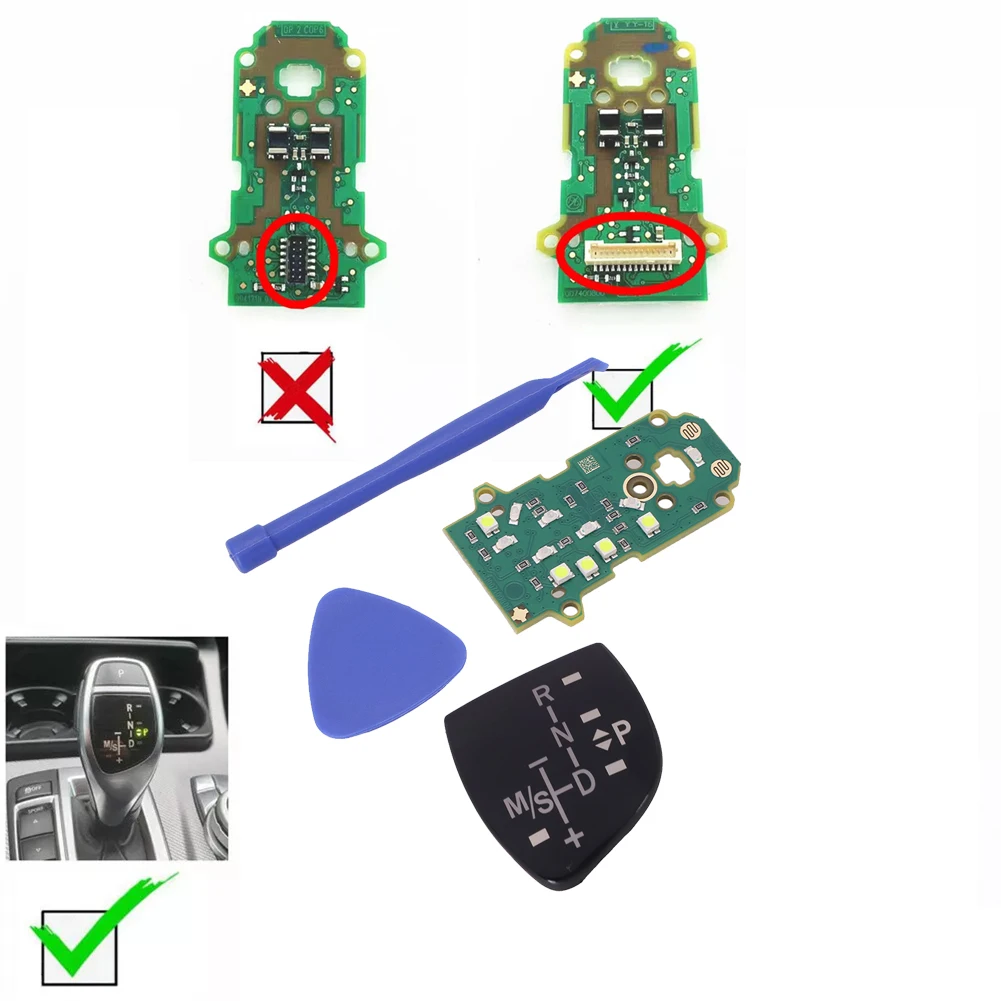 لوحة مقبض ناقل الحركة مع لوحة دوائر كهربائية LED لسيارات BMW Sport 3 4 5 6 7 'X5 X6 X3 X4 استثنائية Dura-bility ولمسة حديثة #6