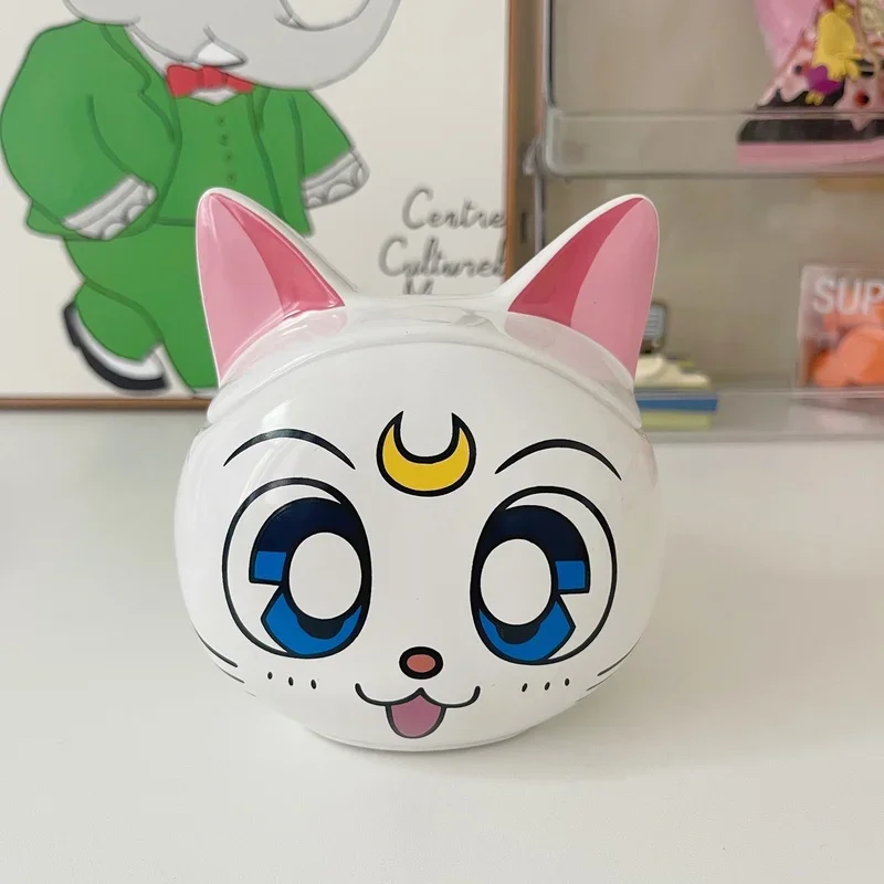 2024 Hot Arrival Sailor Moon Cat Ceramic Mugs Black White Cat Cartoon Mug With Handle Anime Cute Drink Water Milk Cup Xmas Gift