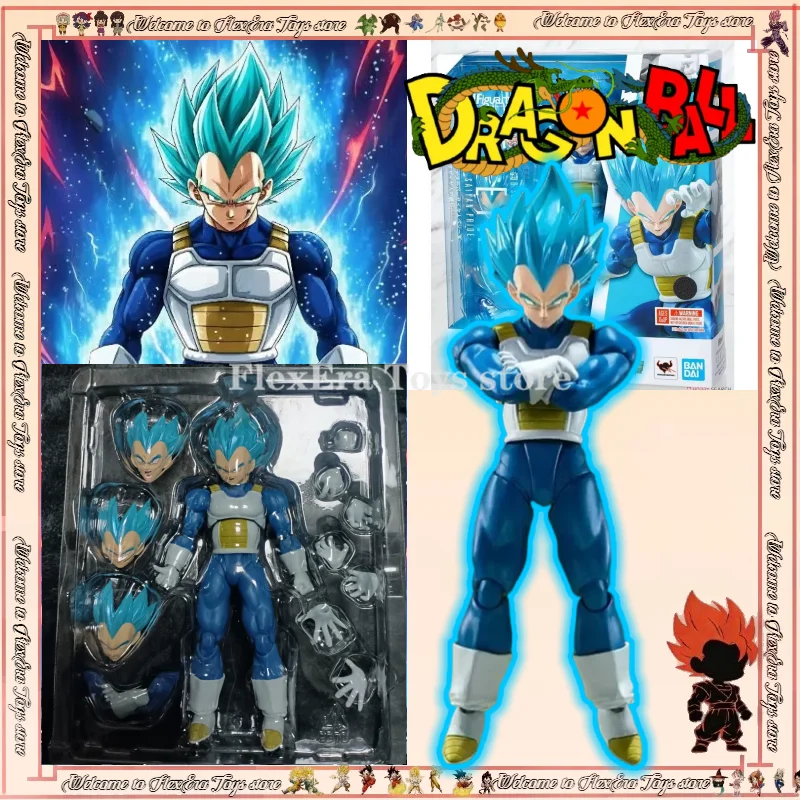 

【In Stock]Bandai Figure Dragon Ball Anime Figures SHF Super Saiyan God Super Saiyan Blue Vegeta Collection Model Action