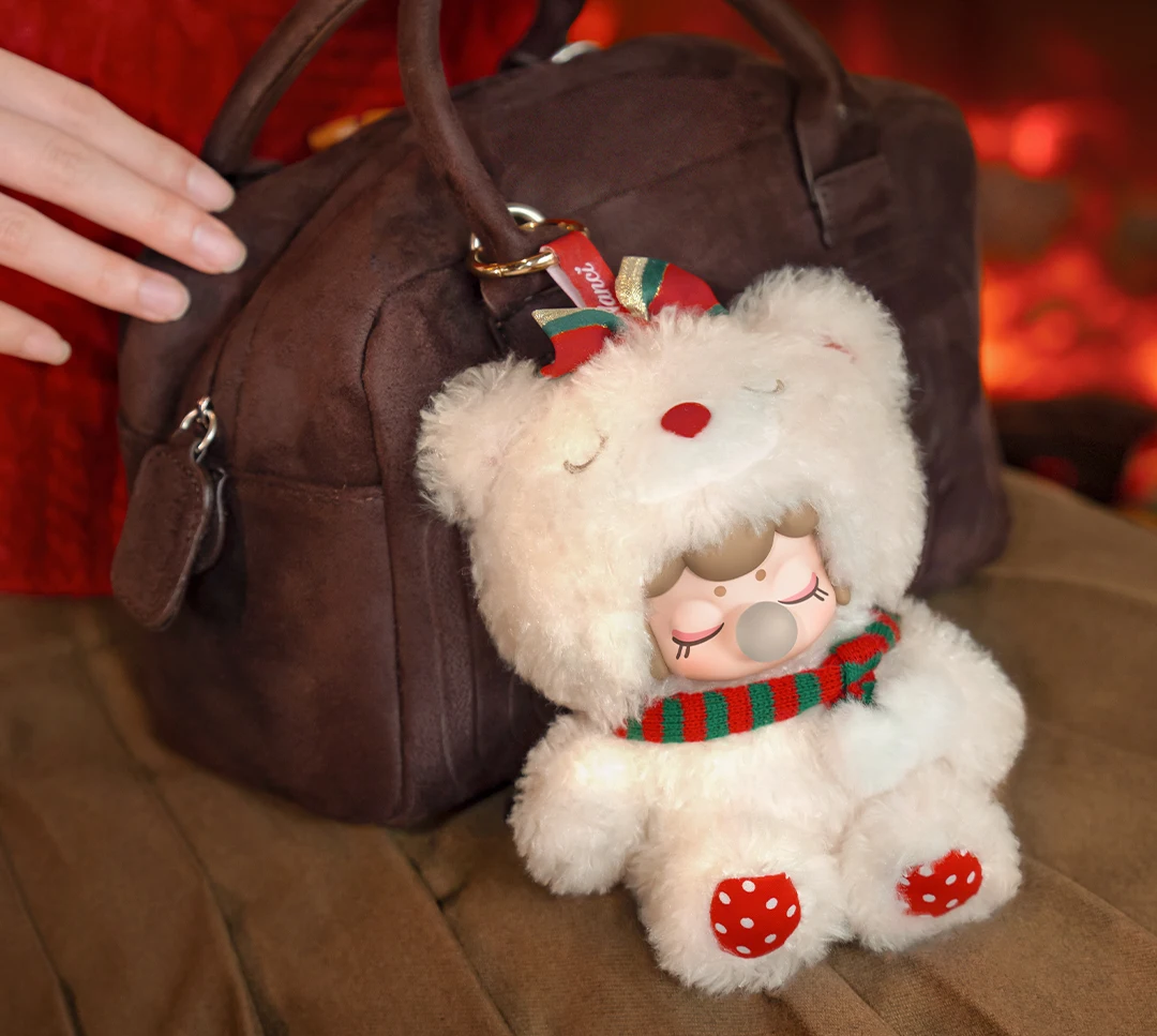 ตุ๊กตาหมีคริสต์มาสใหม่ ของเล่นอนิเมะ ขนแกะนุ่ม น่ารัก ของตกแต่งห้อง ของสะสม ของขวัญวันเกิดสำหรับเด็กผู้หญิง