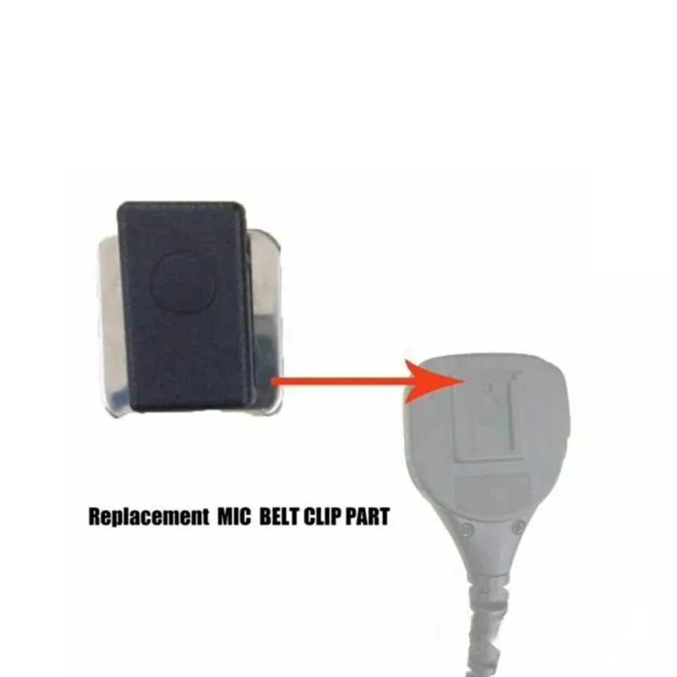 Motorola トランシーバー PMMN4013 PMMN4013A PMMN4025 スピーカー MIC 用交換用マイク ベルト クリップ 4 個パック