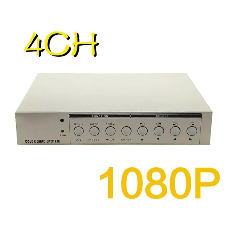 HD 4K 8MP 4CH 1080P CCTV Multiplexer Analog CVI AHD TVI Video Quad Screen Processor  VGA Monitor Output BNC Video Outputs