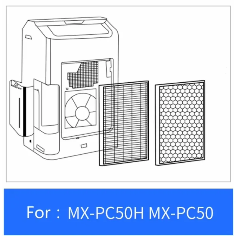 Suitable for Media Air Purifier Filter KJ30FE-NV/NV1/NV3/NV2 Filter Set HEPA Filter + Activated Carbon KJ25FE-NJ