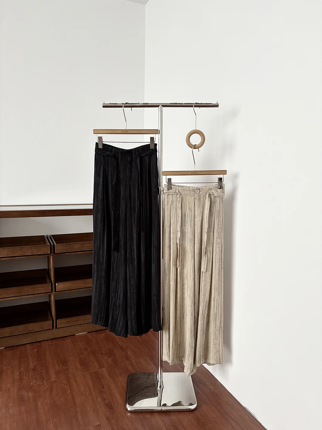 Elegant High Waist Loose Casual Pants Women's Fashionable Retro Style Summer New Slimming Wide Leg Pants Commute Friendly