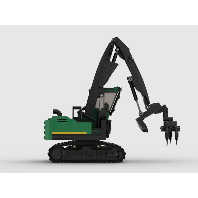 

MOC-180775 Модель строительного блока для журнального погрузчика в стиле качели, 604 деталей, игрушка в подарок на день рождения и Рождество для мальчиков и детей