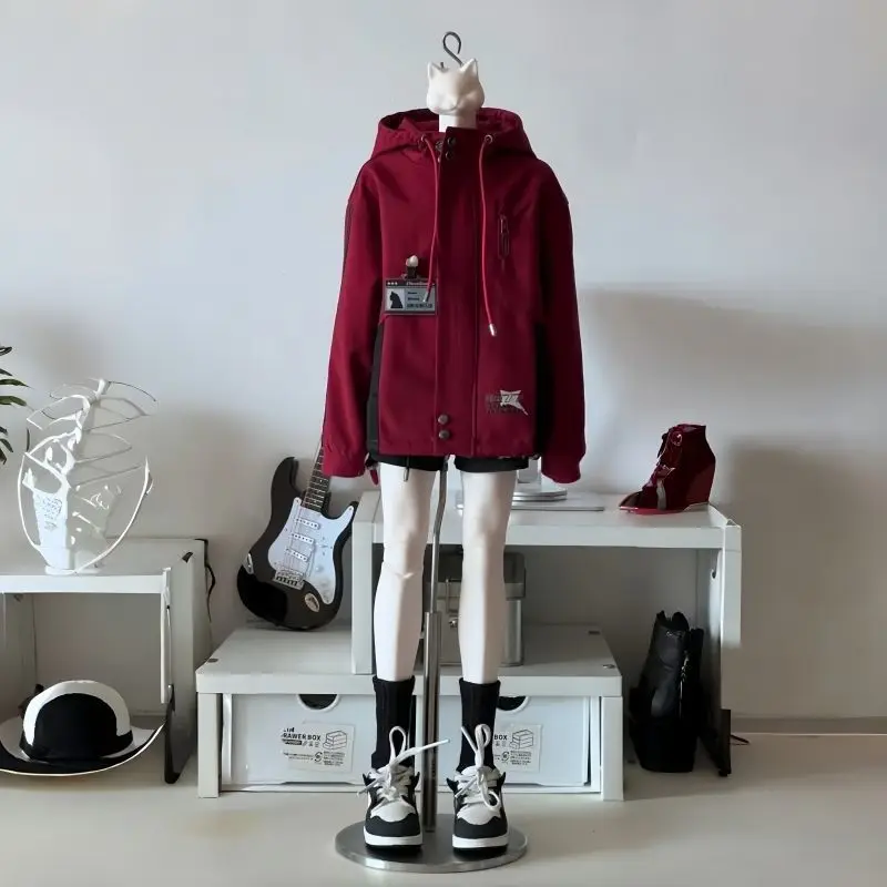 Traje de ropa para muñeca Bjd de 45cm, conjunto cortavientos, juguetes de vestir ajustados, regalo para casa de juegos, accesorios para muñecas, sin muñeca, 1/4