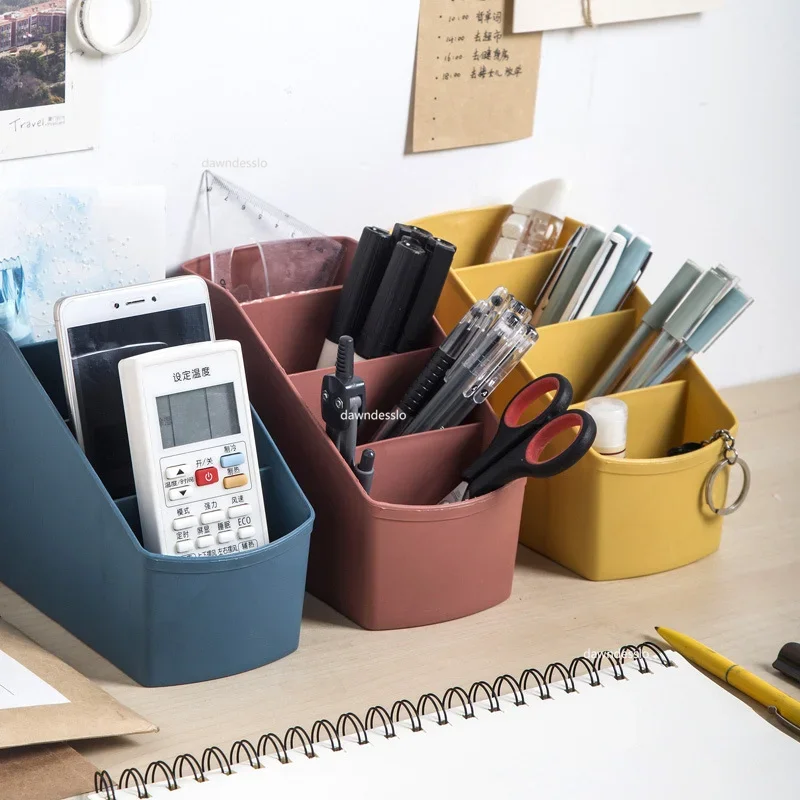 Large Capacity Cute Pen Holder Desk Accessories Pencil Storage Box Desktop Organizer Stand Case School Office Stationery